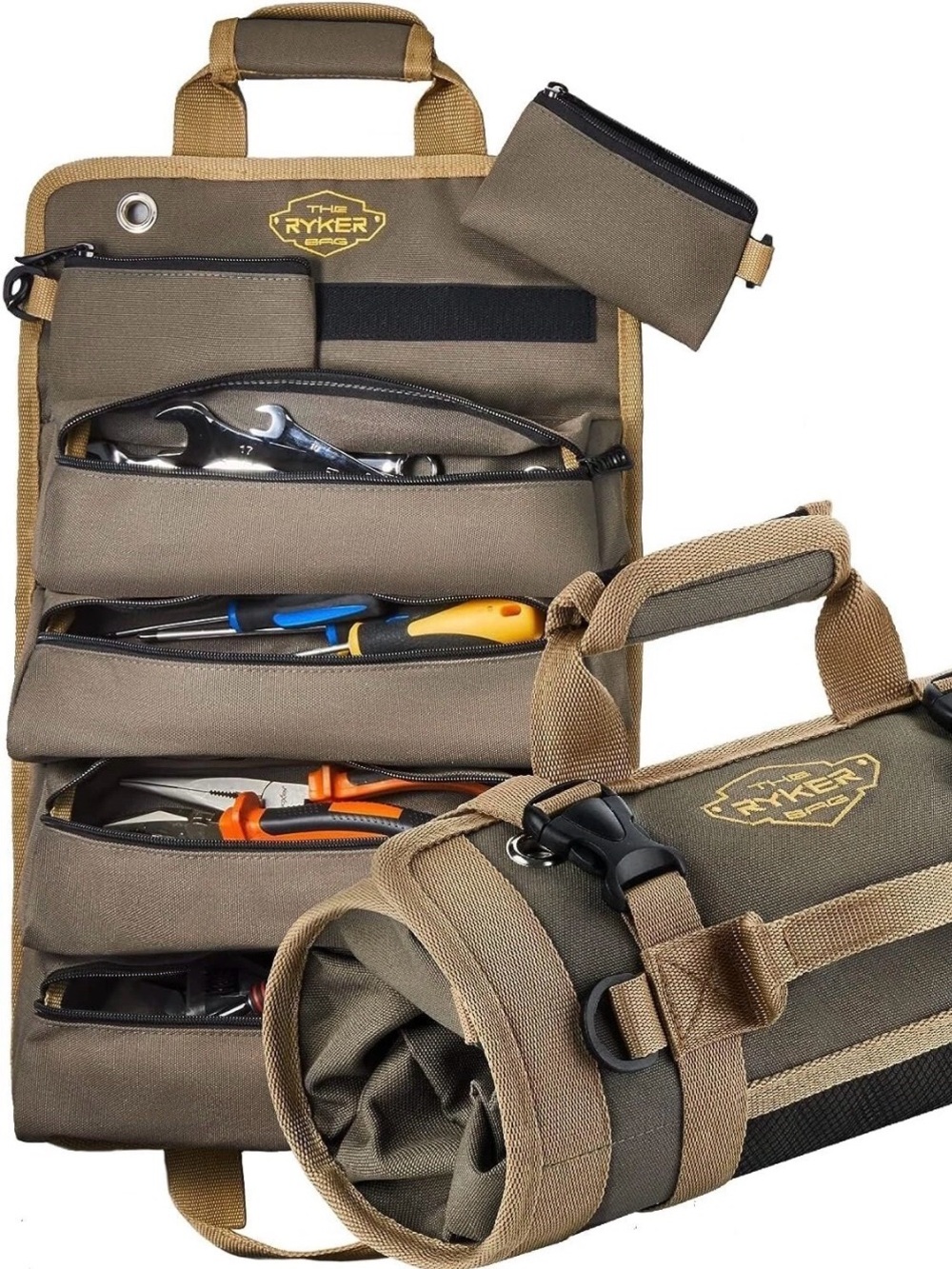 SOLD Roll Up Tool Bag Organizer NWT Heavy Duty Motorcycle Mechanic Bag Mens Kit